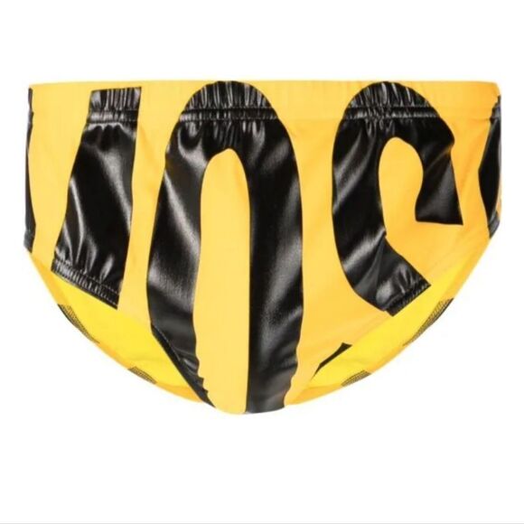 Moschino Men's Neon Yellow Swim Beach Bikini Briefs Bottom size XSMALL - Picture 16 of 16